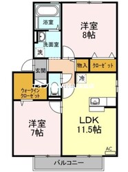 ルピナス関189　Ｂ棟の物件間取画像